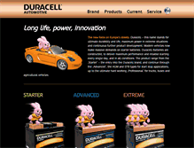 Tablet Screenshot of duracell-automotive.com